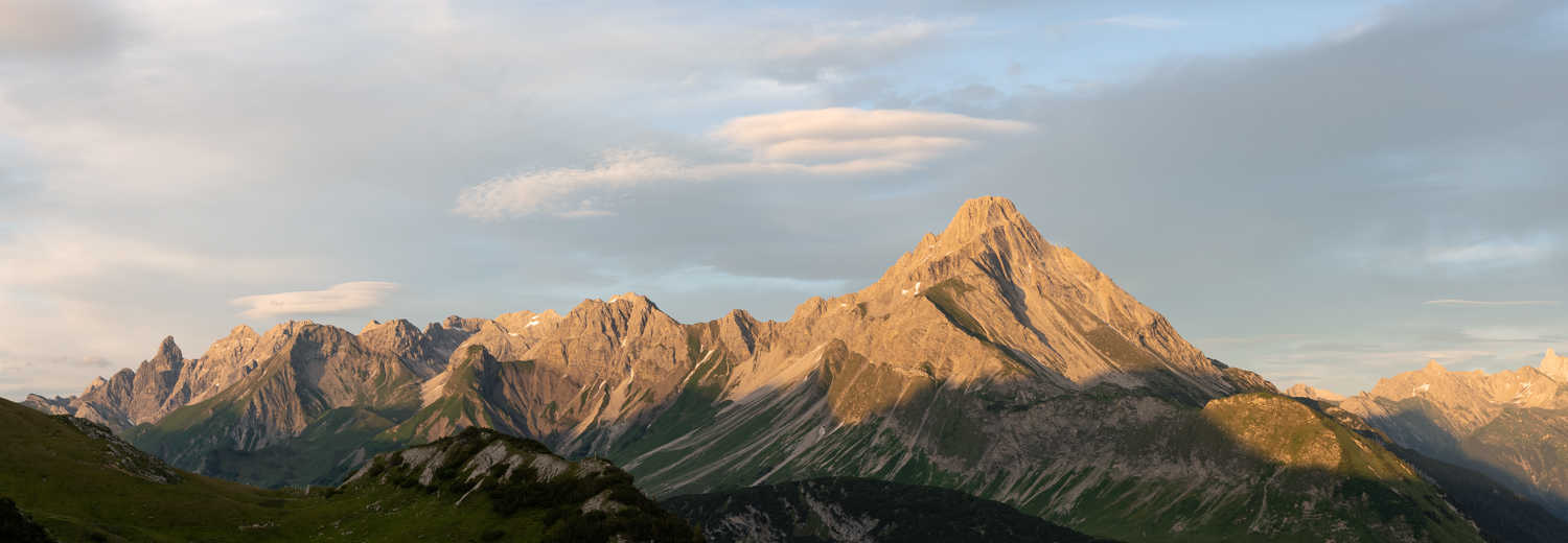 Alpen Panorama am Abend